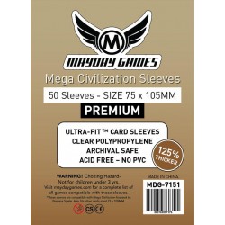 Mayday Premium Mega Civilization Sleeves (75 x 105 MM)