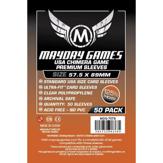 Mayday Premium Standard USA Chimera Card Sleeves (57.5x89mm)