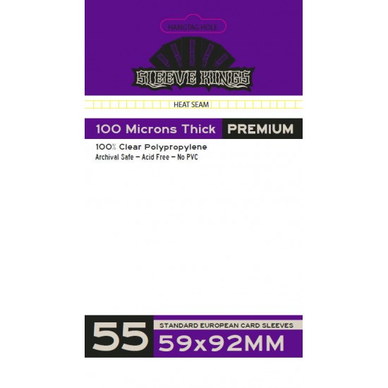 Sleeve Kings Premium Standard European Card Sleeves (59x92mm)