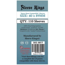 Sleeve Kings: Space Base Compatible Sleeves (40x89mm) Sleeve Kings: Space Base Compatible Sleeves (40x89mm)